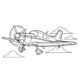 Vliegtuig Vliegtuig kleurplaat