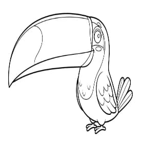 Dieren Eenvoudige zwart-wit kleurplaat van Dieren uit de categorie Dieren.