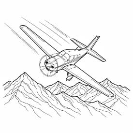 Vliegtuig Vliegtuig kleurplaat