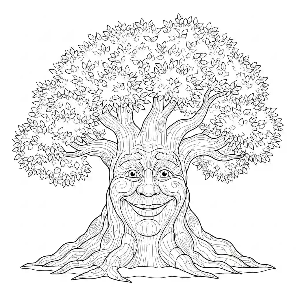 Efteling Kleurplaat van de Efteling met sprookjesachtig thema om zelf creatief in te kleuren.