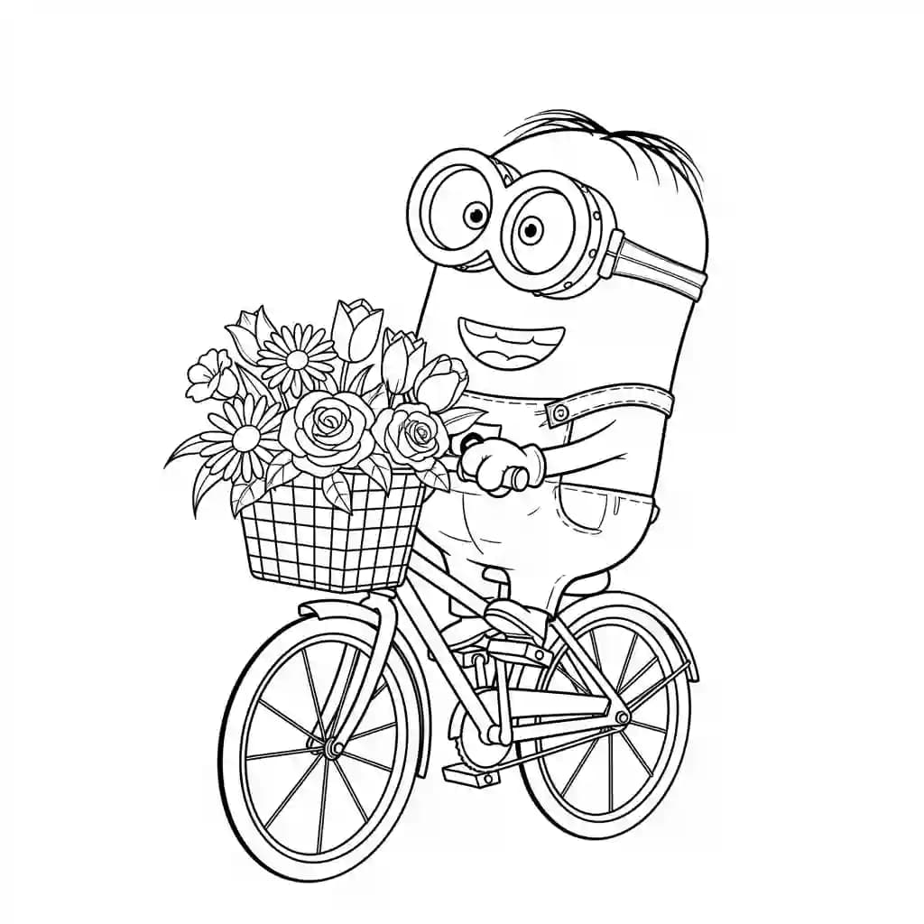 Minions kleurplaat schets kleurplaat van een vrolijke Minion met duidelijke contouren om in te kleuren