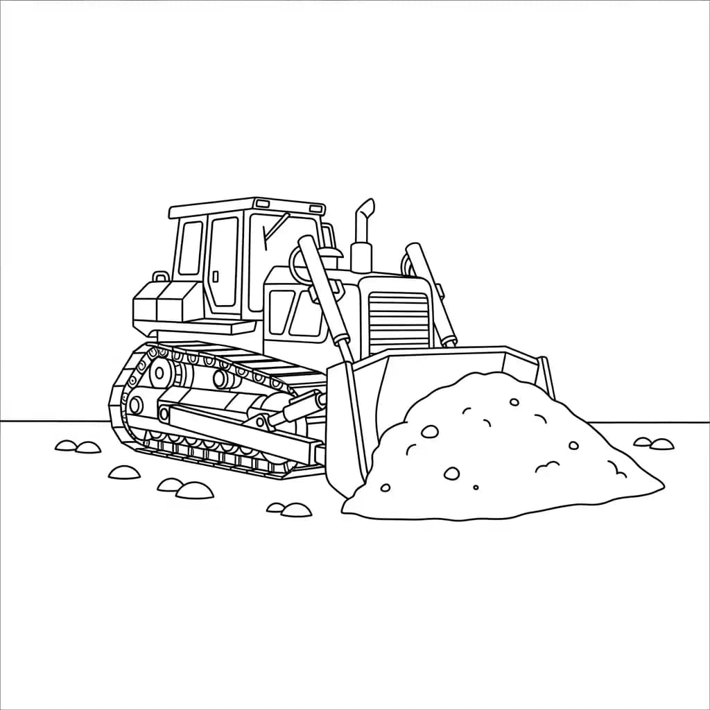 Vrachtwagen Kleurplaat van een vrachtwagen om zelf creatief in te kleuren.