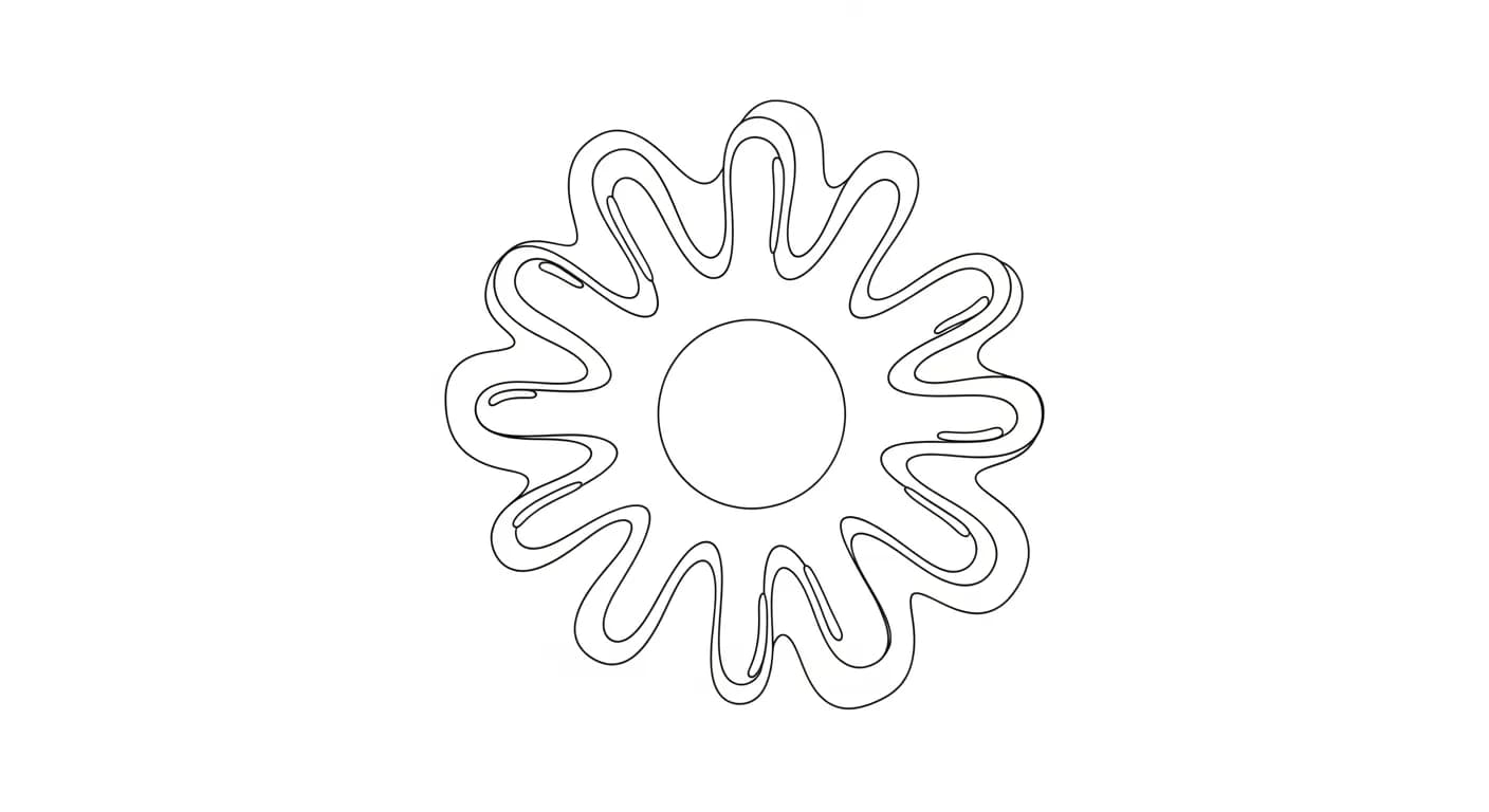 Mandala Kleurplaat van een sierlijke Mandala met decoratieve patronen om in te kleuren.