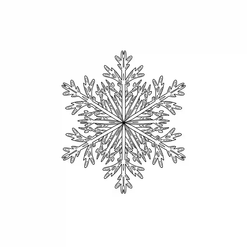 Vuurwerk Een creatieve kleurplaat van een vuurwerkexplosie met verschillende vormen en patronen.