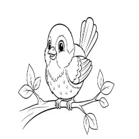 Dieren Zwart-wit tekening van Dieren om in te kleuren, afkomstig uit de categorie Dieren.