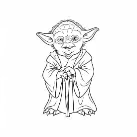 Star wars Kleurplaat van Star wars met een avontuurlijk en creatief thema om zelf in te kleuren.