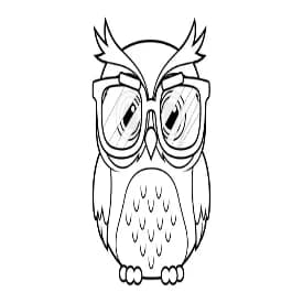 Dieren Zwart-wit tekening van Dieren om in te kleuren, afkomstig uit de categorie Dieren.