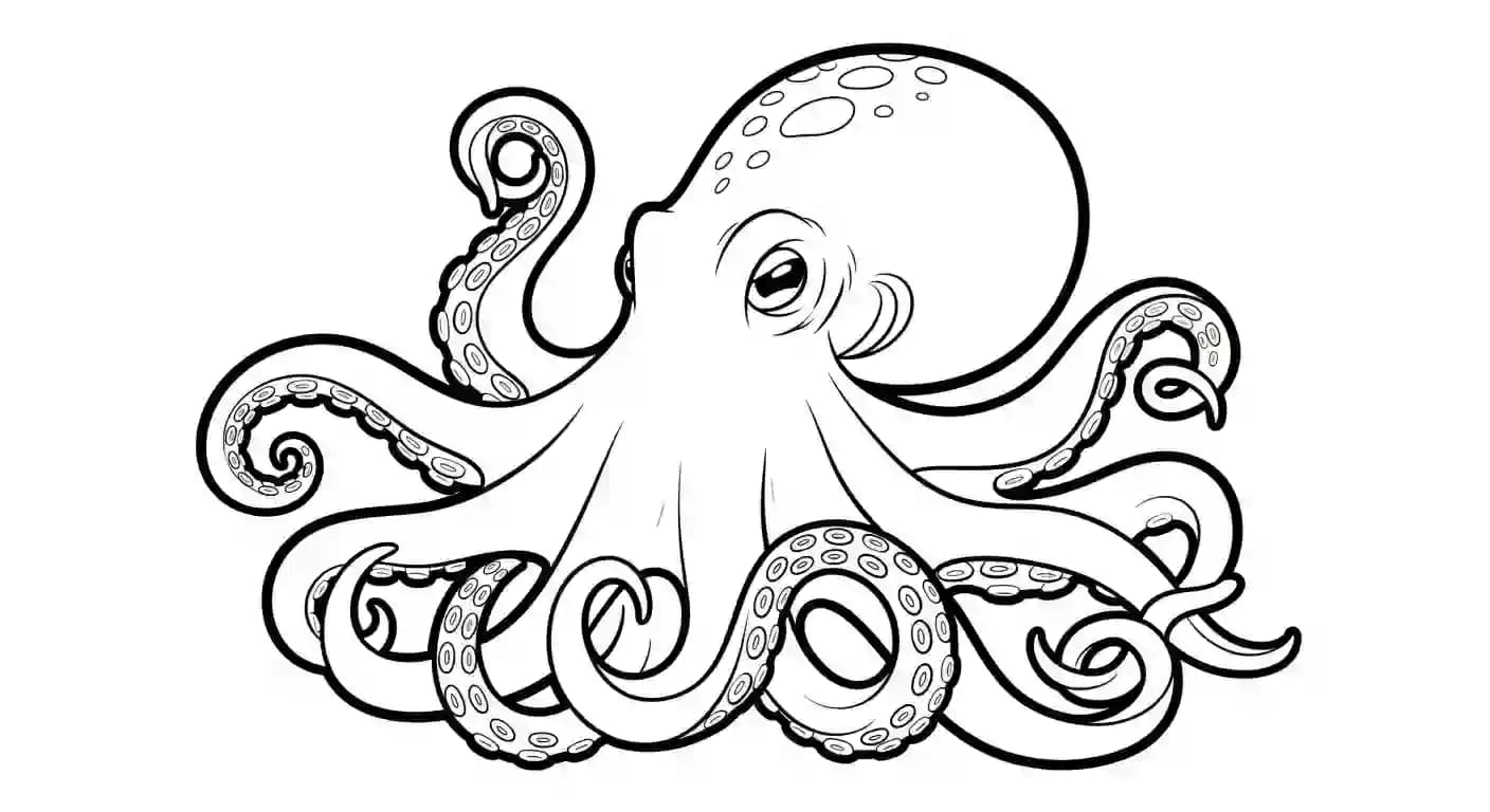 Dieren Zwart-wit kleurplaat van Dieren uit de categorie Dieren.