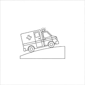 Ambulance Ambulance Kleurplaat