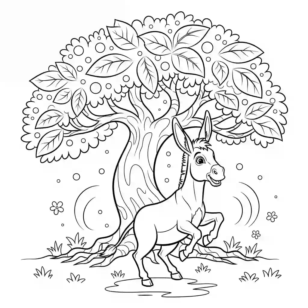 Fee Kleurplaat van Fee met een sprookjesachtig en creatief thema om in te kleuren.