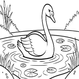 Dieren Zwart-wit illustratie van Dieren om in te kleuren binnen de categorie Dieren.