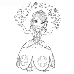Sofia the Princess Sofia the Princess kleurplaten