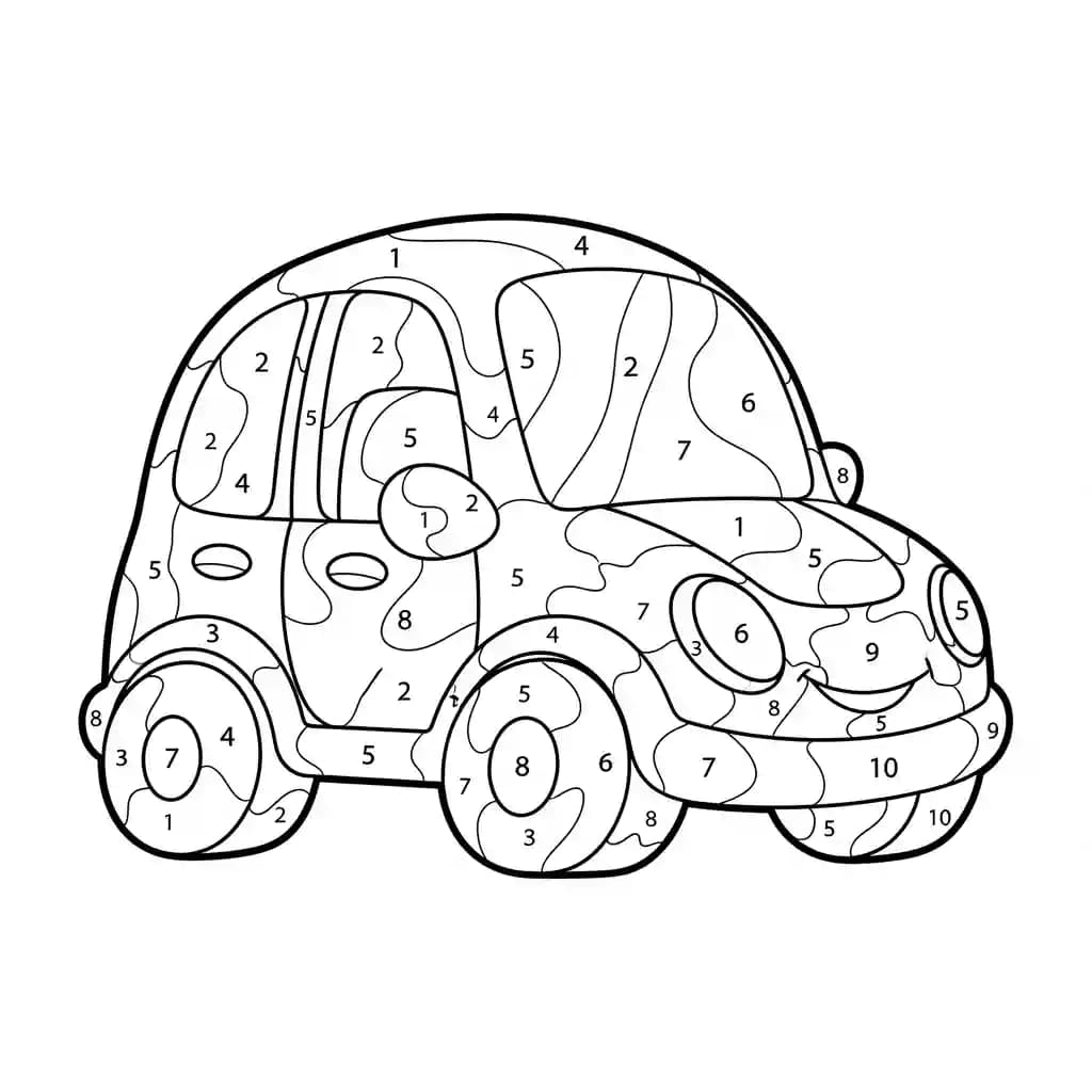 Peuters/Kleuters Kleurplaat van Peuters met een vrolijk en kindvriendelijk thema om in te kleuren.
