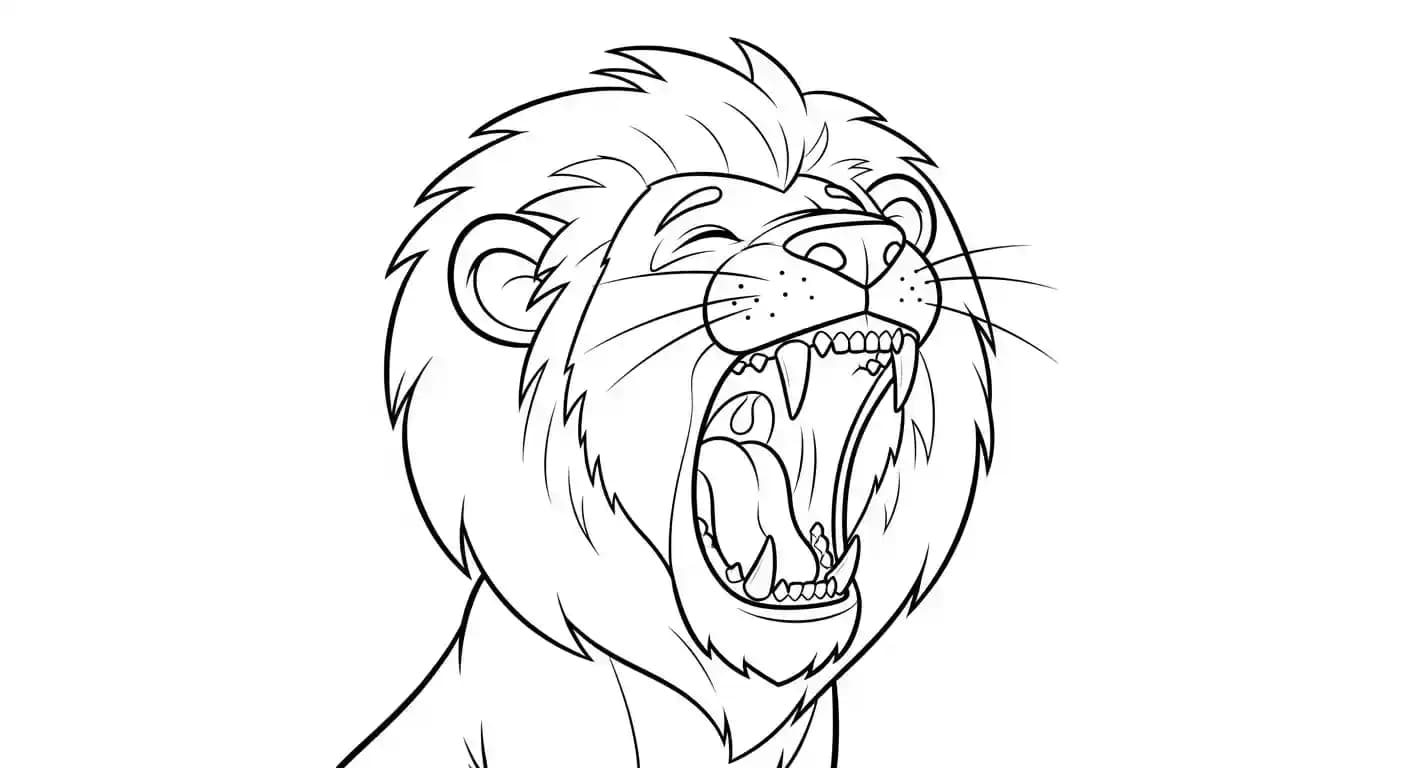 Dieren Eenvoudige zwart-wit kleurplaat van Dieren uit de categorie Dieren.