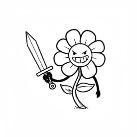 Rozenboeket Een mooie kleurplaat van een boeket rozen, klaar om in te kleuren.