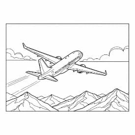 Vliegtuig Vliegtuig kleurplaat