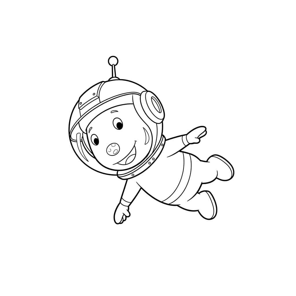 Backyardigans Een leuke kleurplaat van de Backyardigans om zelf in te kleuren en creatief aan de slag te gaan.