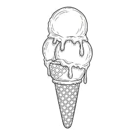 Zomer Kleurplaat van Zomer met een vrolijk en zomers thema om creatief in te kleuren.