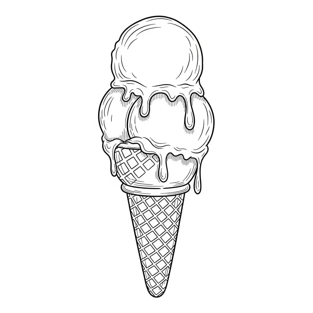 Zomer Kleurplaat van Zomer met een vrolijk en zomers thema om creatief in te kleuren.