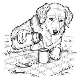 Comfortabele dagen Een rustgevende en leuke kleurplaat van Comfortabele dagen, geschikt voor alle leeftijden.