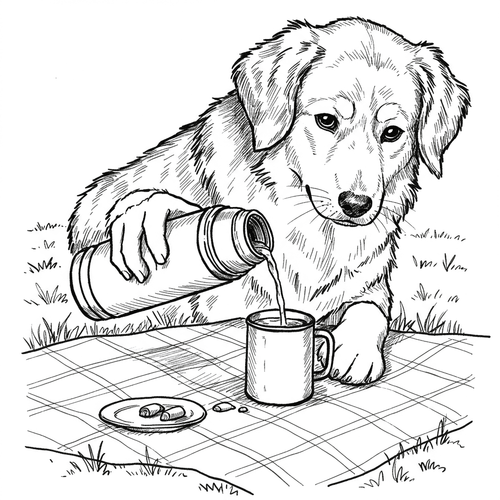 Comfortabele dagen Een rustgevende en leuke kleurplaat van Comfortabele dagen, geschikt voor alle leeftijden.