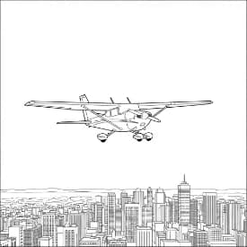 Vliegtuig Vliegtuig kleurplaat