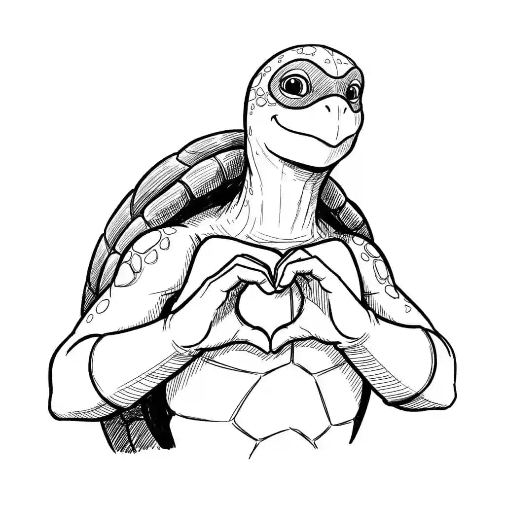Tienermutante ninjaschildpadden Kleurplaat van tienermutante ninjaschildpadden met een avontuurlijk en speels thema om in te kleuren.