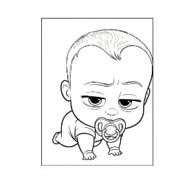 Boss Baby Boss Baby Kleurplaat