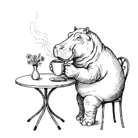 Comfortabele dagen Een rustgevende en leuke kleurplaat van Comfortabele dagen, geschikt voor alle leeftijden.