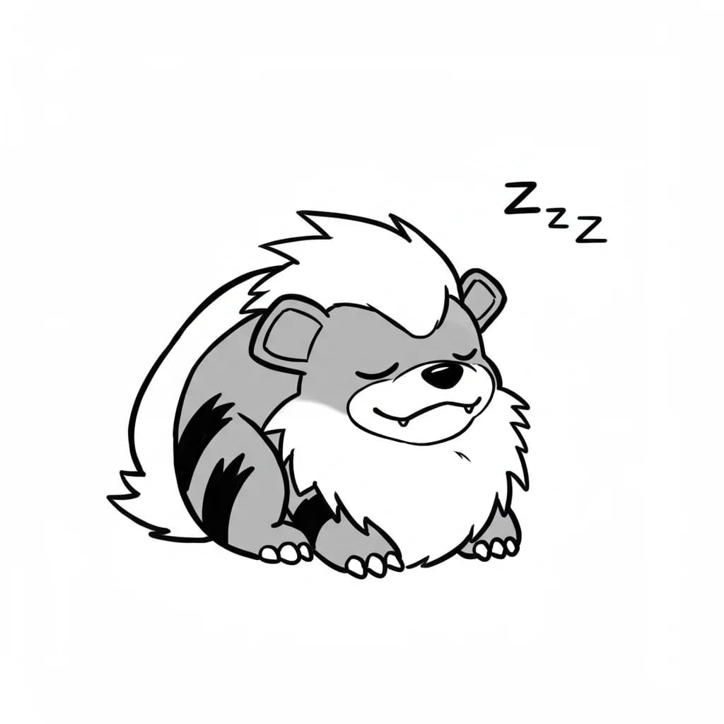 Pokemon Eenvoudige kleurplaat van Pokemon om zelf in te kleuren en gratis te printen.