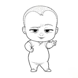 Boss Baby Boss Baby Kleurplaat