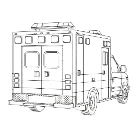 Ambulance Ambulance Kleurplaat