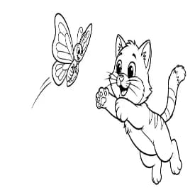 Dieren Zwart-wit tekening van Dieren om in te kleuren, afkomstig uit de categorie Dieren.