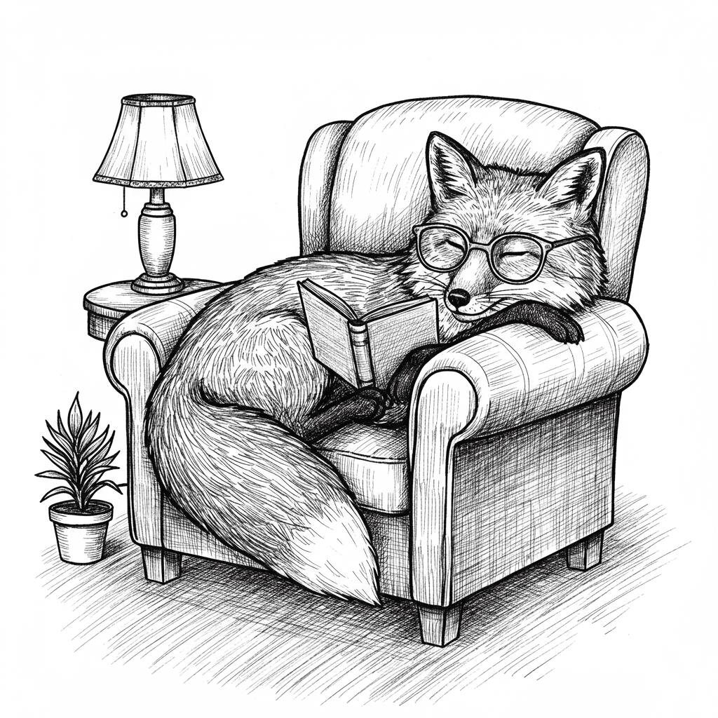 Comfortabele dagen Een ontspannende en creatieve kleurplaat van Comfortabele dagen voor jong en oud.