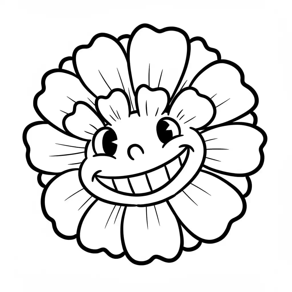 Rozenboeket Een eenvoudige en mooie kleurplaat van een boeket rozen.