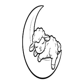 Dieren Zwart-wit illustratie van Dieren om in te kleuren binnen de categorie Dieren.