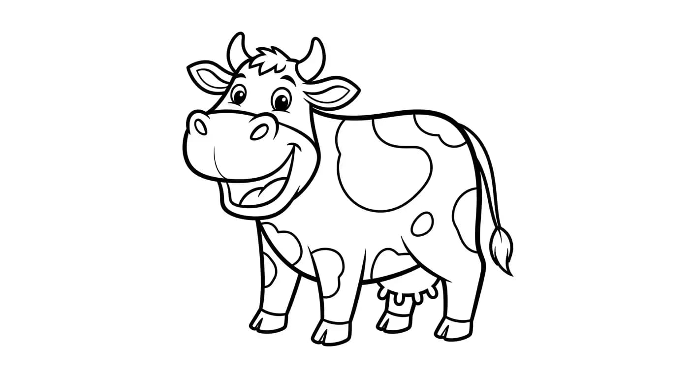 Dieren Zwart-wit tekening van Dieren om in te kleuren, afkomstig uit de categorie Dieren.