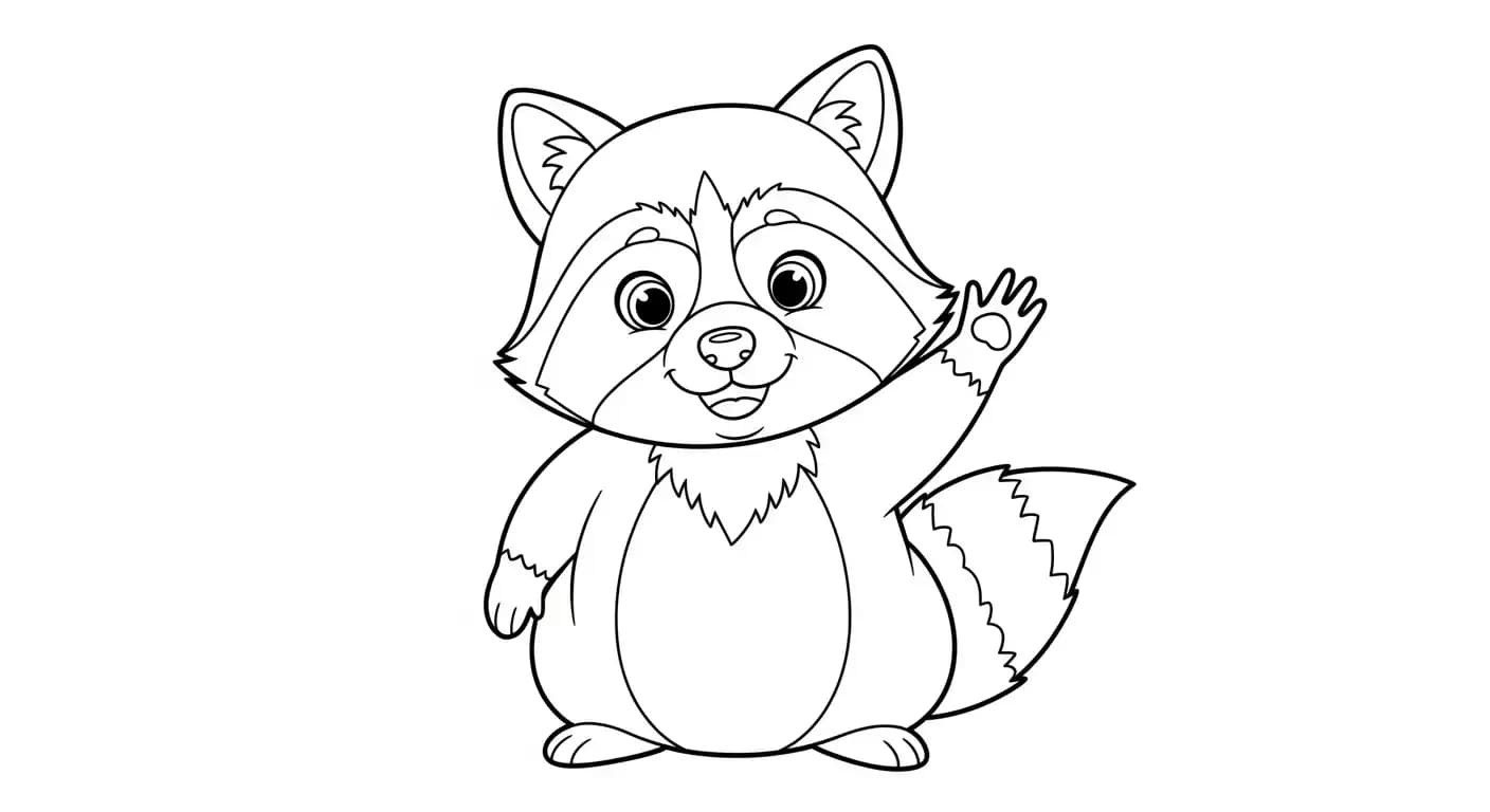 Dieren Zwart-wit illustratie van Dieren om in te kleuren binnen de categorie Dieren.