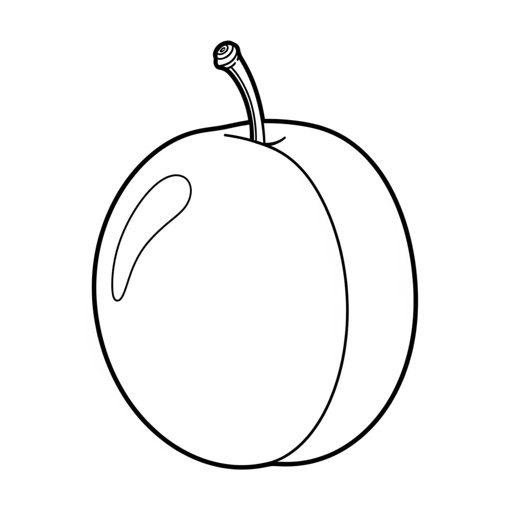 Fruitkleurplaat schets kleurplaat van een grote appel en sinaasappel met duidelijke contouren om in te kleuren