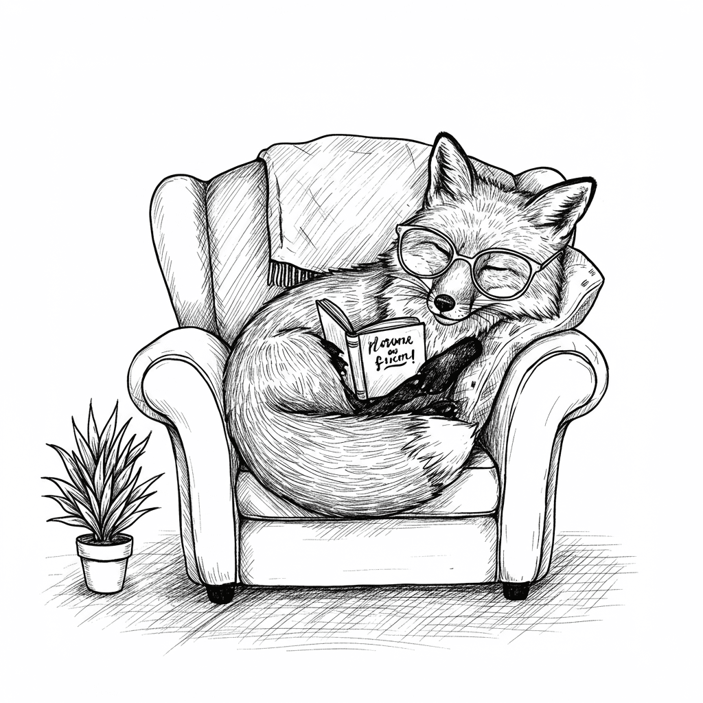 Comfortabele dagen Een ontspannende en creatieve kleurplaat van Comfortabele dagen voor jong en oud.