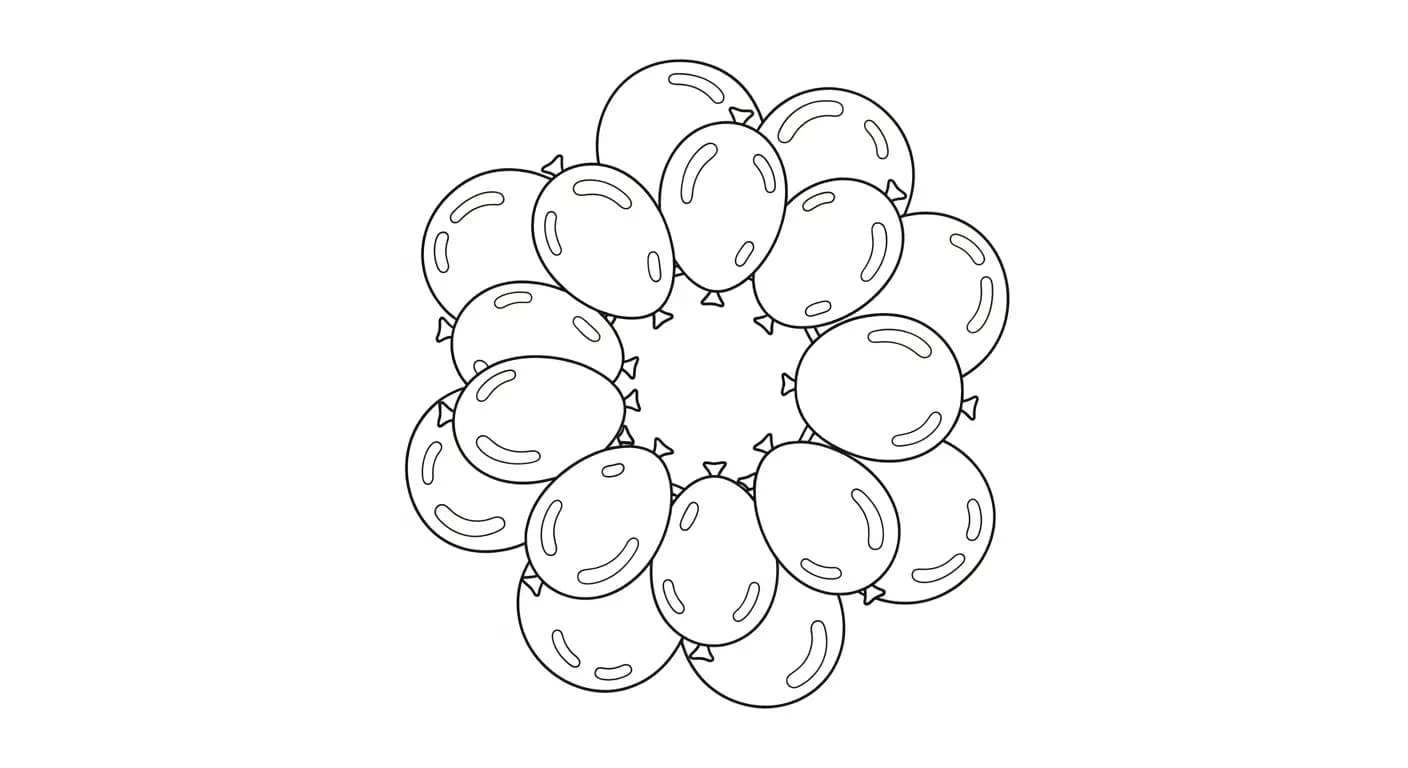 Mandala Gedetailleerde Mandala kleurplaat met sierlijke vormen om creatief in te kleuren.