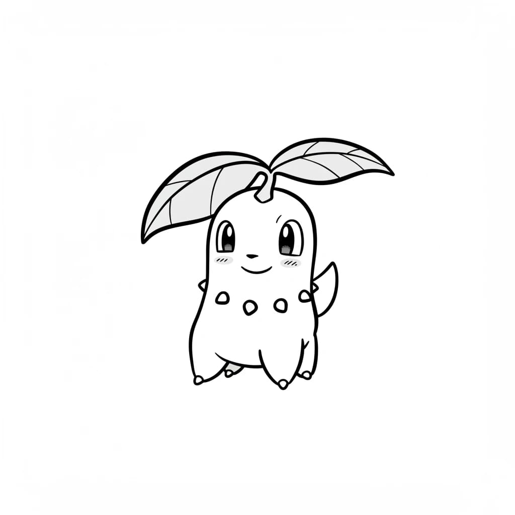Pokemon Eenvoudige kleurplaat van Pokemon om zelf in te kleuren en gratis te printen.
