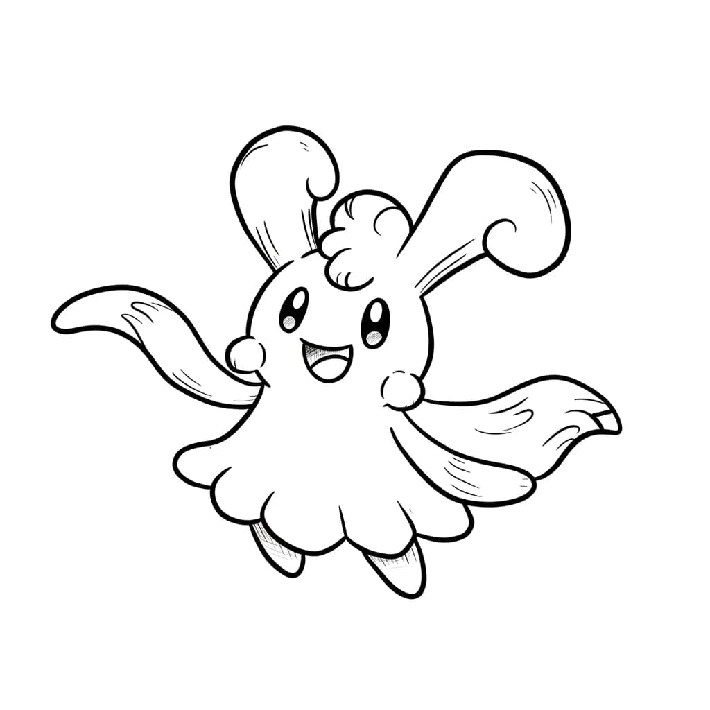 Pokemon Eenvoudige kleurplaat van Pokemon om zelf in te kleuren en gratis te printen.