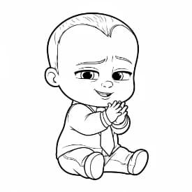 Boss Baby Boss Baby Kleurplaat