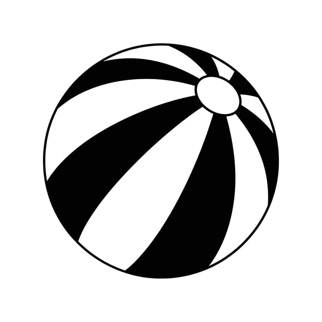 Zomer Kleurplaat van Zomer met een vrolijk en zomers thema om creatief in te kleuren.