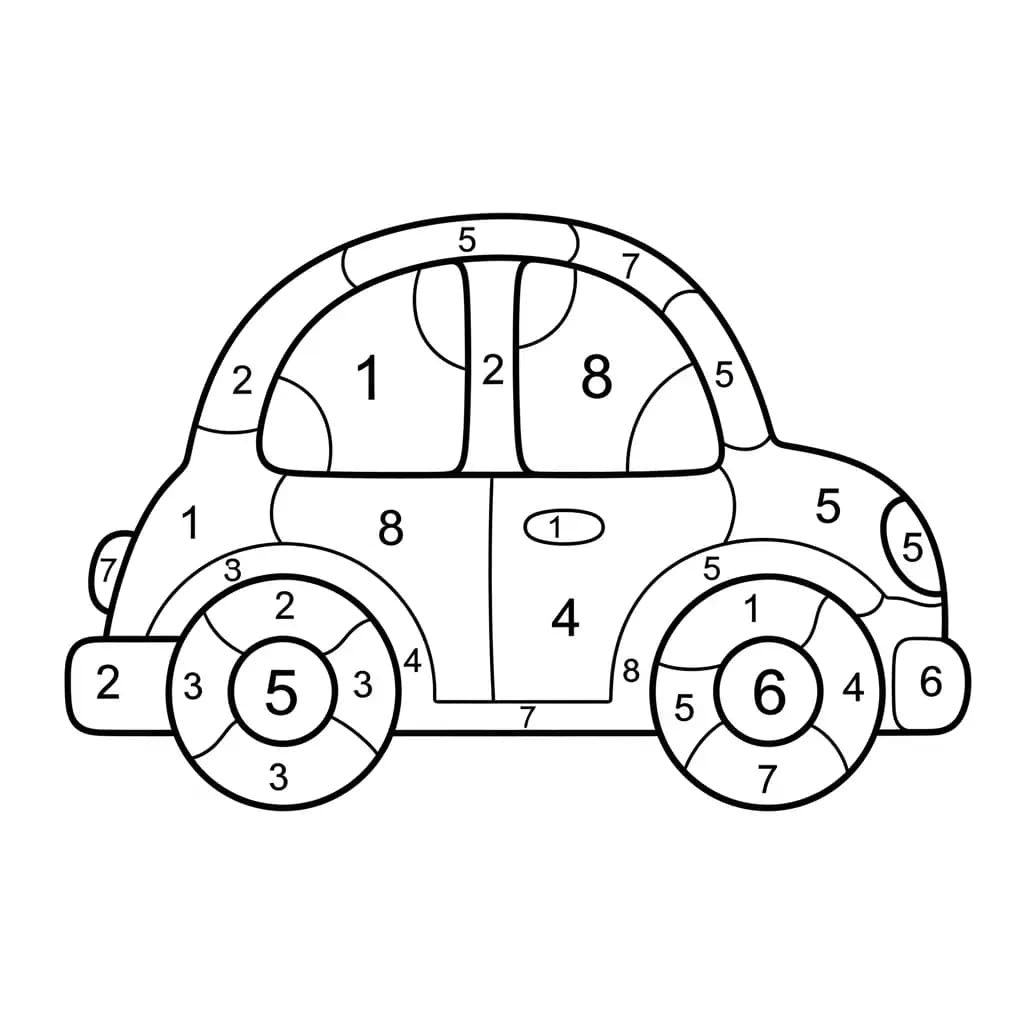 Peuters/Kleuters Kleurplaat van Peuters met een vrolijk en kindvriendelijk thema om in te kleuren.