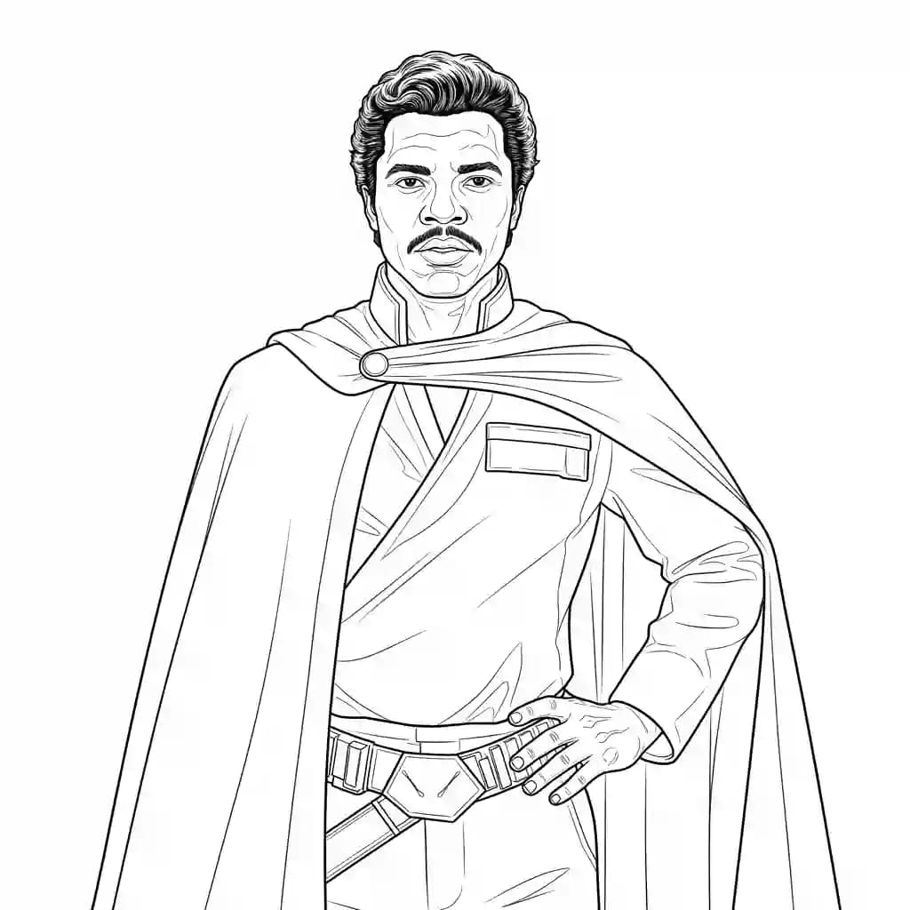 Star wars Kleurplaat van Star wars met een avontuurlijk en creatief thema om zelf in te kleuren.