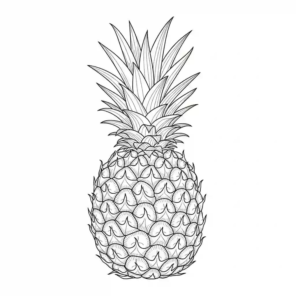 Fruitkleurplaat schets kleurplaat van een grote appel en sinaasappel met duidelijke contouren om in te kleuren