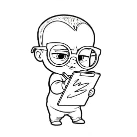 Boss Baby Boss Baby Kleurplaat