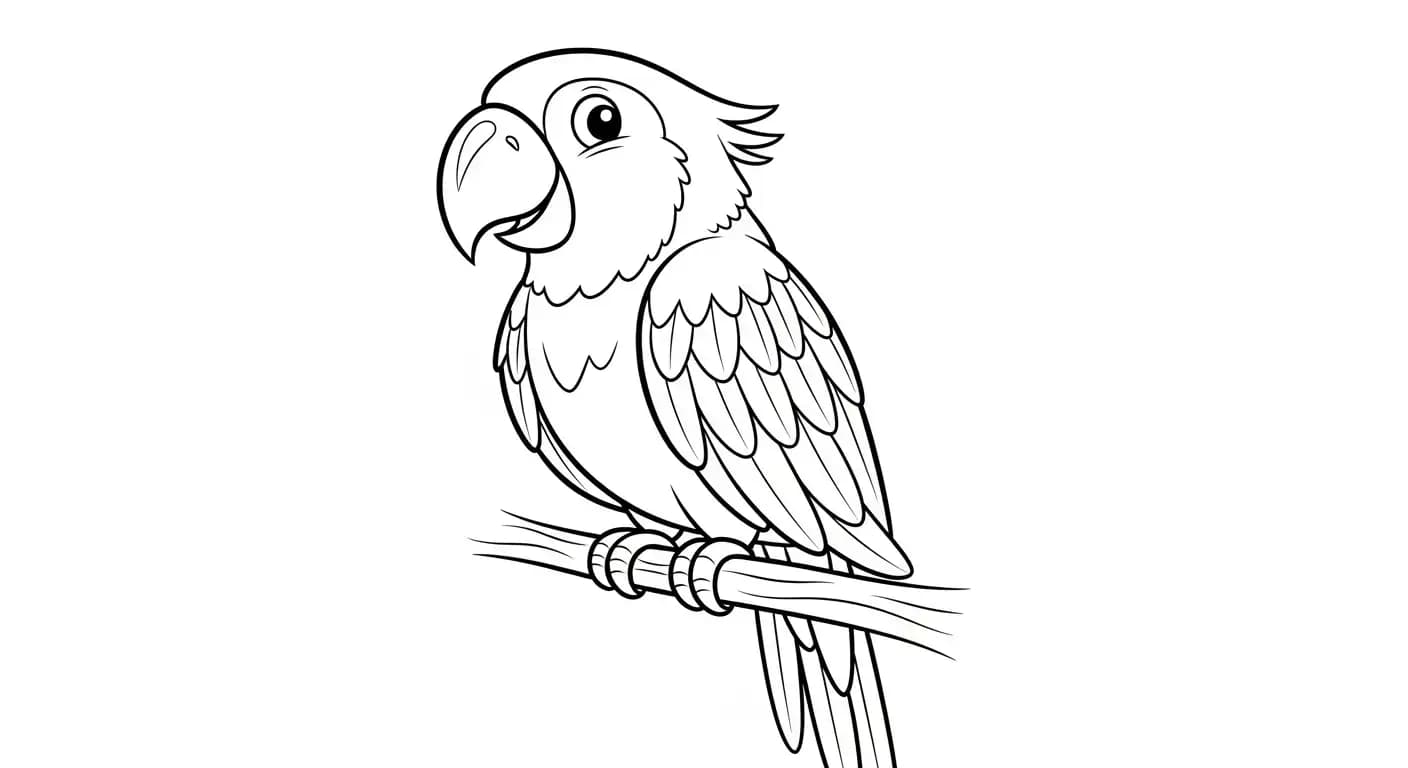 Dieren Zwart-wit tekening van Dieren om in te kleuren, afkomstig uit de categorie Dieren.